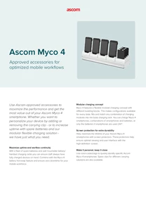 Ascom Myco 4 Accessories Sheet