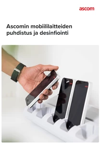 Ascomin mobiililaitteiden 
puhdistus ja desinfiointi