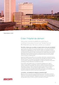 Plateforme de santé Ascom
à l'hôpital Erasmus MC